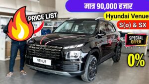 5 सीटर कार Hyundai Venue मात्र 90,000 हजार रुपए देकर ले आए घर, समझिए EMI प्लान 